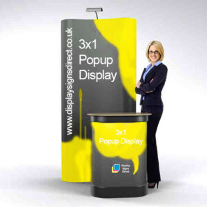 3 x 1 Premium Pop up Display Kit